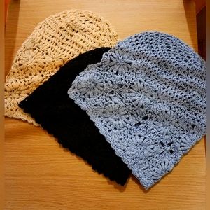 Boho Floral Knit Beanies $ 3/15!
